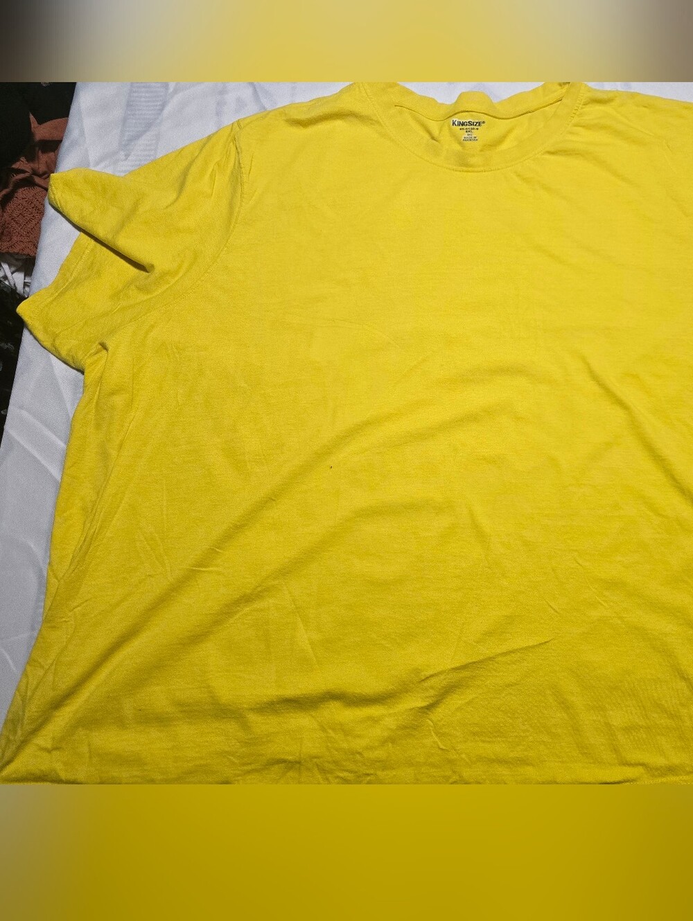 Yellow Men’s Crew Neck T-Shirt -